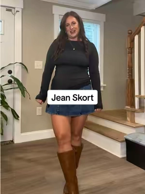 Replying to @Jess | Everyday Life 🌸🥉 Jean Skort #skort #jeanskirt #denimskirt #backtoschoolshopping 