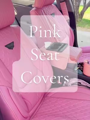 I’m so in love 💕 #pinkseatcovers #pinkseats #carseatcovers #pinkaesthetic #pinkgirl 