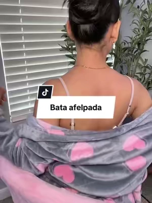 Bata cómoda para estar en casa 💗 #batacomoda #bataafelpada #bataparabaño 