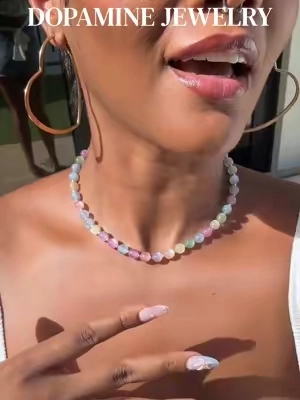 color changing dopamine jewelry 🌈 #dopaminejewelry #dopaminedressing #uvreactive #sunbeads #backtoschool 