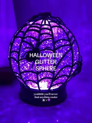 Yeahhhh this is NOT making it to October 👻✨ The Halloween glitter sphere by Valerie is one of the coolest spooky decor pieces I’ve seen this year—the lights, the glitter, the whole effect is SO good. Definitely one of those Halloween finds that’s going to disappear fast. 🖤 #HalloweenDecor #SpookySeason #HalloweenHomeDecor #Halloween #HalloweenIsComing @QVC, Inc 