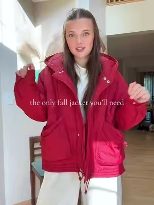 This oversized quilted puffer is chefs kiss