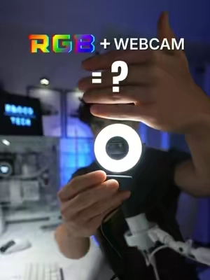 2 in 1 ring light and webcam #webcam #setup #office #room #GamingSetup 