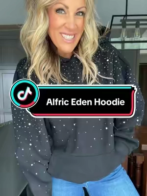 This Alfric Eden rhinestone hoodie is a total STATEMENT piece! ✨ The rhinestone detailing gives it the perfect amount of sparkle and makes it feel so much more elevated than your basic hoodie. I love that you get that cool, oversized streetwear look while still having a little glam! Pair it with jeans, leggings, or wide-leg pants for an effortless outfit that still stands out. If you love Alfric Eden streetwear and anything with a little sparkle, this hoodie is SO good!  #TikTokshopbacktoschool #backtoschool #AlfricEden #RhinestoneHoodie #Streetwear