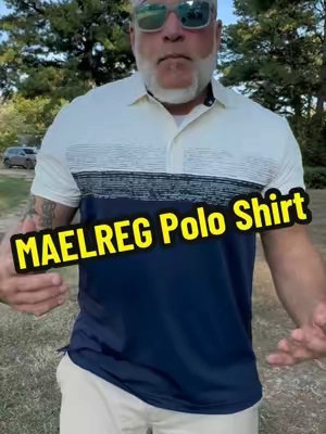 MAELREG Polo Shirts for Men Dry Fit Performance #golfpolo, #maelreg, #menspoloshirt, #golf, #TikTokshopbacktoschool 