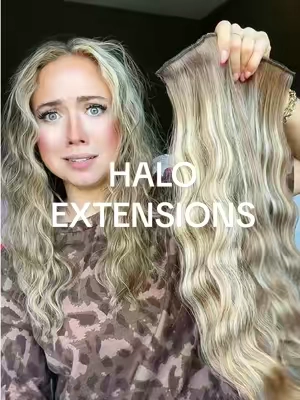 Trying the viral halo extensions #haloextensions #tiktokshopcreatorpicks #TikTokshopbacktoschool #hair #fullshinehair @Full Shine Official 