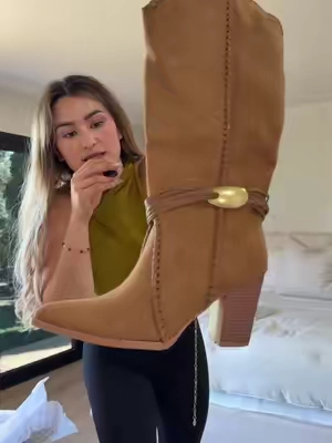Yo quedé encantada con mis botas 🤩 JUSTO ERA EL COLOR QUE NECESITABA #ALONDRIX 