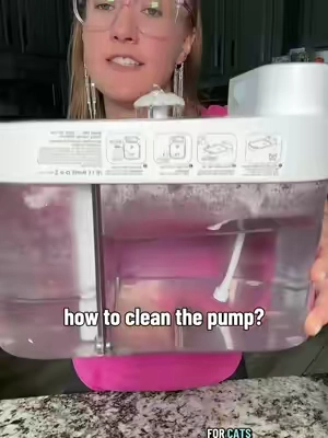 Replying to @splash13a this is what we use to clean the pump and tube #catwaterfountain #catfountain #cleaninghacks #TikTokshopbacktoschool #BackToSchool 
