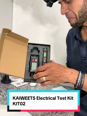 KAIWEETS Electrical Test Kit KIT02, Non-Contact Voltage Tester and GFCI Outlet Tester with LCD Display, Wiring Fault Checker, Outlet Tester Kit for Electrician, DIY, 2-Piece #tester #electricaltester #TikTokshopbacktoschool #electrician #electricista 