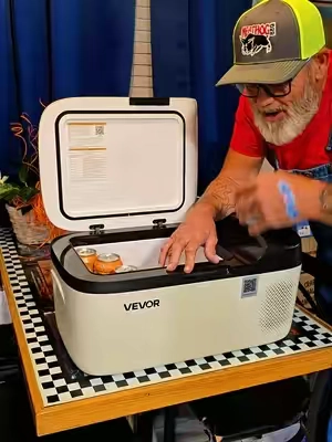 with vevor super brand days they have some great prices on the car refrigerator.  #car #trucks #refrigerator #TikTokshopbacktoschool #tiktokshopcreatorpicks @VEVOR Outdoor Store 