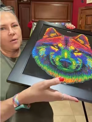 Replying to @breedencindy apologies for any confusion. The diamond painting kits I can do in an afternoon are much smaller partials from Diamond Dotz. The larger diamond art kits are the ones I think look amazing framed. Fun designs in both and they just added some new designs as well. 