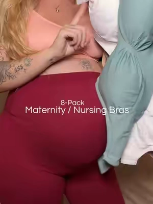 Pregnant mamas! Run and grab this 8 pack of maternity bras! 8 pack nursing bras - maternity bra - breastfeeding bra - pregnant, postpartum 