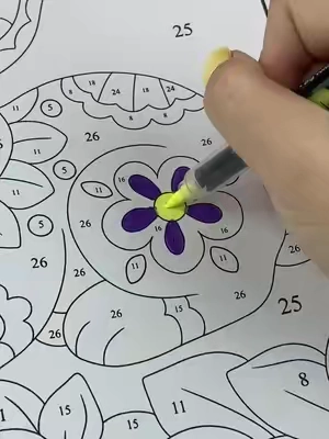 It’s so relaxing!!!#fyp #colorbynumberforadults #colorbynumber #relaxing #coloringbook 