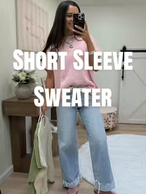 @Imily Bela Apparel #oversizedsweater #shortsleevesweater #falloutfits #sweater #TikTokshopbacktoschool 