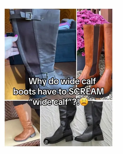 If you have wide calves or extra wide calves, then you KNOW the struggle of trying to find tall boots that actually zip AND still look cute. 😭🙌 Why do so many wide calf boots have to have a giant elastic panel in the back that immediately screams “WIDE CALF”?! I just want the same cute knee high boots everyone else gets… but made to fit bigger calves.  For reference, my calves are around 20 inches, so regular tall boots and even a lot of “wide calf” boots are a hard NO for me. These extra wide calf boots actually zipped all the way up with room to spare and I love that they look like regular boots! 🙌 I tried two different styles so you can see how they fit on a true extra wide calf. If you’ve been searching for boots for 18-24+ inch calves, these are definitely worth checking out for fall. 🤎 Because having bigger calves shouldn’t mean we have to settle for ugly boots.  #widecalfboots #extrawidecalfboots #kneehighboots #widefit #plussizeboots     