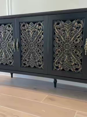 HLR Antique Wooden Buffet Cabinet #storagecabinets #cabinet #furniture #tiktokshopcreatorpicks 