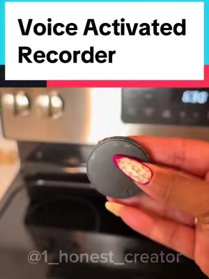 Replying to @Dani K. Weatherspoon Voice activated recorder  #voicerecorder #recorder #voicerecording #tiktokshopfinds #treasurefinds   