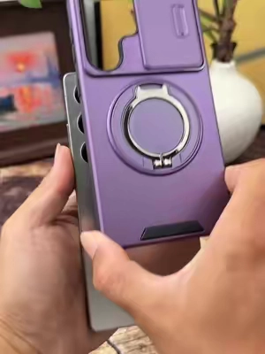 Shockproof Magnetic Case with Slide Camera Lens Protector For Samsung Galaxy S25S24S23S22 S21 Ultra Plus Rotating Ring Holder.#samsunggalaxyphonecase #CaseMagneticoGalaxyProteccionCompleta #Accesorios
