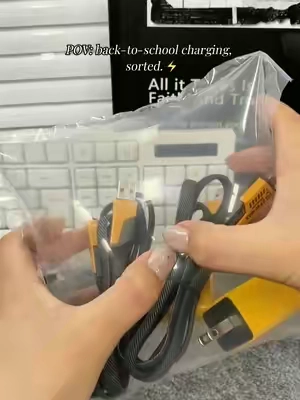 🚦 Travel or home, 4in1 charging cable is your BFF!#charging #chargingcable #cable #4in1charger #TikTokshopbacktoschool 