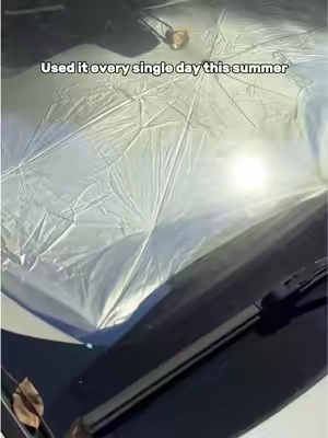 Opened this up in 5 seconds. Covered my whole windshield. No more burning my hands on the gear shift. 😎 #CarSunshade #WindshieldCover #InstantCool #TikTokMadeMeBuyIt #SummerReady
