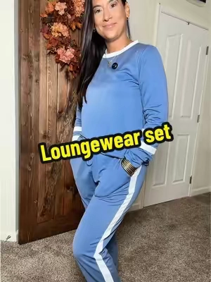 You’re not going to want to miss out on this two piece lounge set for fall! @WIHOLL #loungeset #comfyclothes #pajamas #loungewear #TikTokshopbacktoschool 