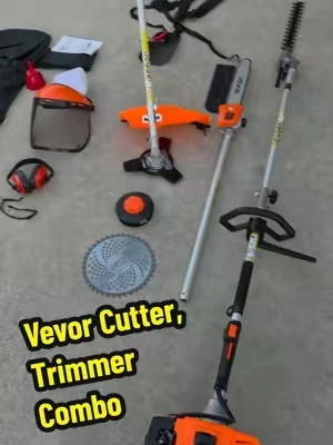 VEVOR Gas Hedge Trimmer,2 Cycle Gas Power Handheld Hedge Trimmer5-in-1 63cc Cordless Weed Eater with Protective Gear SetIncludes Hedge and String TrimmerBrush Cutter(3T & 40T Blades) Pole Saw @VEVOR Store #TikTokshopbacktoschool #backtoschool #tiktokshopsummersale #tiktokshopcreatorpicks #vevortools 