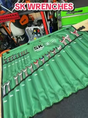 Check out this set of combination wrenches from SK tools! #mechanic #sktools #wrench #tools 