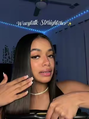 #wavytalk #straightener #oils #hairstyle 💕