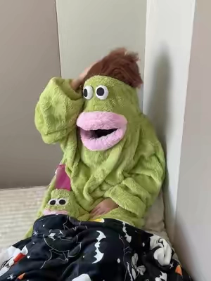 Who doesn't want a big head monster suit with an oversized comb🤣 #monstersuit #tiktokshop #bigcomb #funnysuit