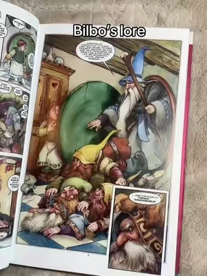 Would make such a good gift too! #lotr #thehobbit #thehobbitgraphicnovel #TikTokshopbacktoschool @HarperCollins 