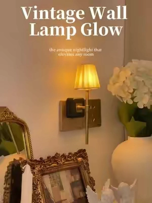 Vintage wall lamp glow @ORADO Official #minilamp #nightlight #sensorlight #cutestuff #roomdecor 