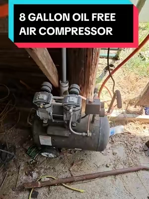 VEVOR 8 GALLON OIL FREE AIR COMPRESSOR, 66 DB ULTRA QUIET, FOR TIRE INFLATION, AUTO REPAIR, WOODWORK, SPRAYING, WHEELS AND HANDLE. #aircompressor #vevor  #oilfreeaircompressor #tiktokshopcreatorpicks #TikTokshopbacktoschool @Haidee_Collab @VEVOR Store @CreatorCollab_Mabel @VEVOR Automotive Store 