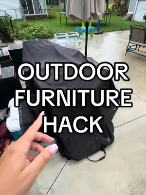 If you have outdoor furniture, this makes rainy days SO much easier 