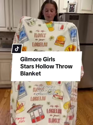 Gilmore Girls fans, this one’s for you! ☕️💖 Cozy up with this super plush throw blanket featuring all your favorite Stars Hollow vibes!🛋️✨ @Jay Franco Home  #GilmoreGirls #GilmoreGirlsFan #starshollow #CozySeason #ThrowBlanket