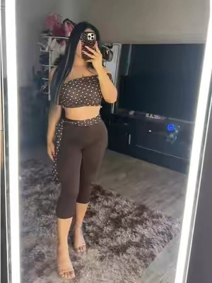 Size S🤎  #polkadot #OOTD #capriseason #fashion #croptop