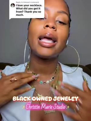 Replying to @Kimora I tagged the Solstice Gemstone Necklace for yall, get yours today🥰 #christinmariestudio #jewelry #jewelrytok @Christin Marie 