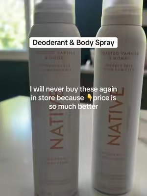 They smell SO good too 😩 #deoderant #naturaldeodorant #native #tiktokshopcreatorpicks 