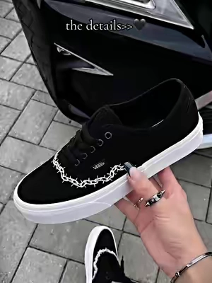 @vans Vans Authentic Black/True White #TikTokshopbacktoschool #vans #authenticshoe 