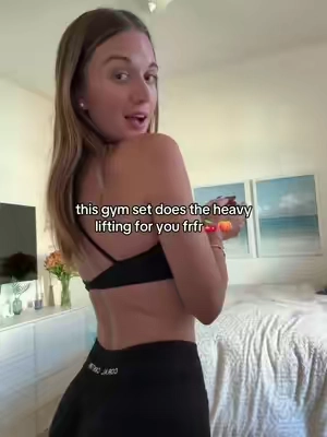 this gym set does the heavy lifting for you frfr