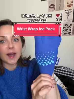 Wrist ice pack, wrap, cold gel, compression or heat! #WristWrap #WristIcePack #WristPain #carpaltunnel 