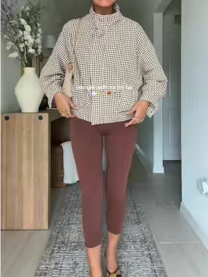this jacket is so good for fall😍 #fallfashion #ginghamjacket 