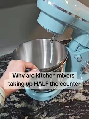 Compact, convenient, and perfect for everyday baking without sacrificing precious counter space. 🧁✨ #KitchenMixer #CompactKitchen #BakingEssentials #KitchenGadgets #bakingtok 