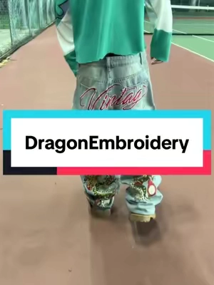 These are so tuff 🐉 #UPTHEDenim #Y2KFashion #WideLegFit #Streetwear #Denim