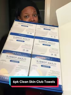 LIMITED TIME ONLY! 6 boxes for 50% off. If you love these, stock up!!  @Clean Skin Club #TikTokshopbacktoschool #tiktokshopcreatorpicks #skincareroutine #skincare #facetowels 