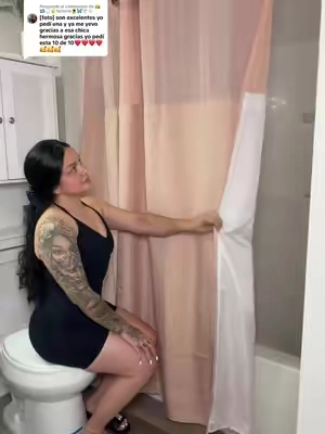 Respuesta a @👑🇭🇳🎧✌️factoria🌻🦋🕊🤍 cortina preciosa para baño superior linda forro con botones y ganchos incluidos #cortinadebaño #cortinaparabaño #cortinasdebaño #cortinadobleforroparabaño #cortinasdebaño 