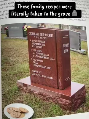 To Die For: A Cookbook of Gravestones Recipes Featuring the stories of 40 people from around the world & their gravestone recipes written by: Rosie Grant @HarperCollins #cemeterytok #gravetok #cemeteryexploring #recipegravestone #gravestonerecipe