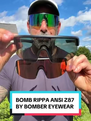 Bomb Rippa Wraparound Safety Glasses for work and play!  #bombereyewear #safetyglasses #ansiz87 #sunglasses #polarizedsunglasses 