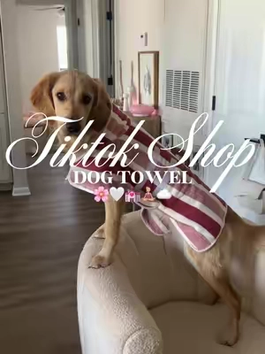 Dog bathrobe 🌸🤍💒🧘🏼‍♀️☁️#fyp #dogbathrobe #dogtowel #doggrooming #dogbath 