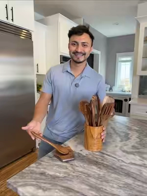 Estos cucharones de madera están perfectos para tu cocina vienen 12 en el set 