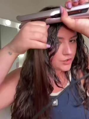 Plancha de pelo 450 grados. Efecto Keratina en minutos #hairtools #ad 